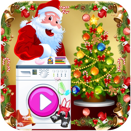 Santa Clothes Christmas Laundry 2014, Happy New Year 2015 icon