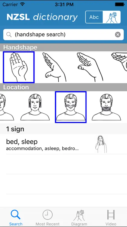 Screenshot 5 von 6 zu NZSL Dictionary