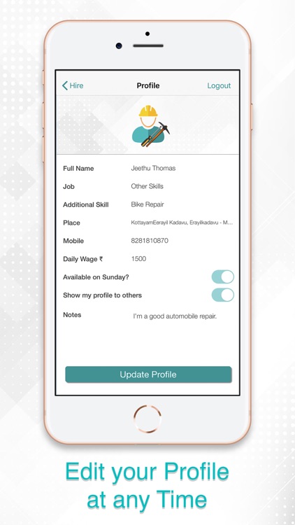 Hire : Domestic work portal screenshot-4