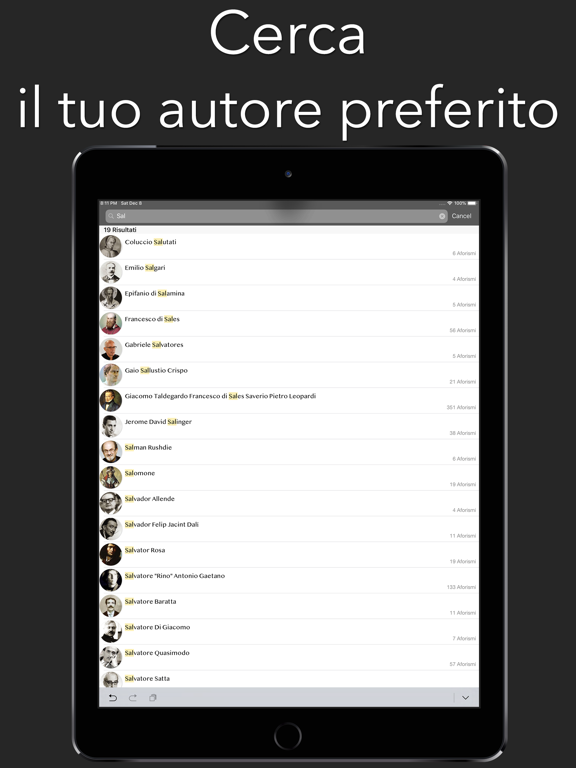 Parole Alate iPad screenshot