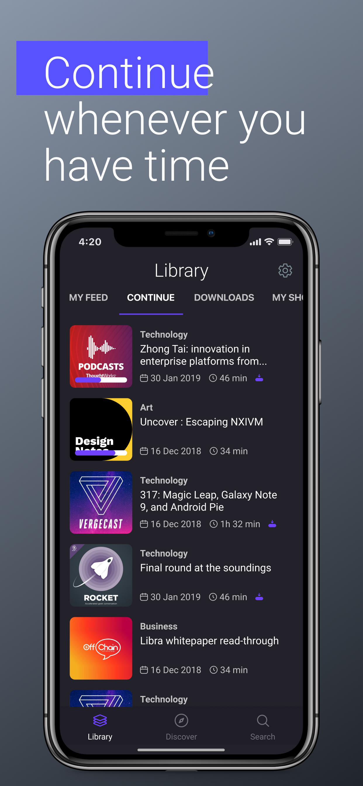 earliAudio - The Podcast App