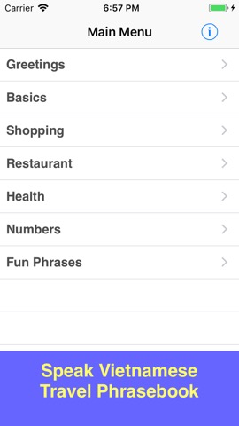 Speak Vietnamese Phrases Liteのおすすめ画像1