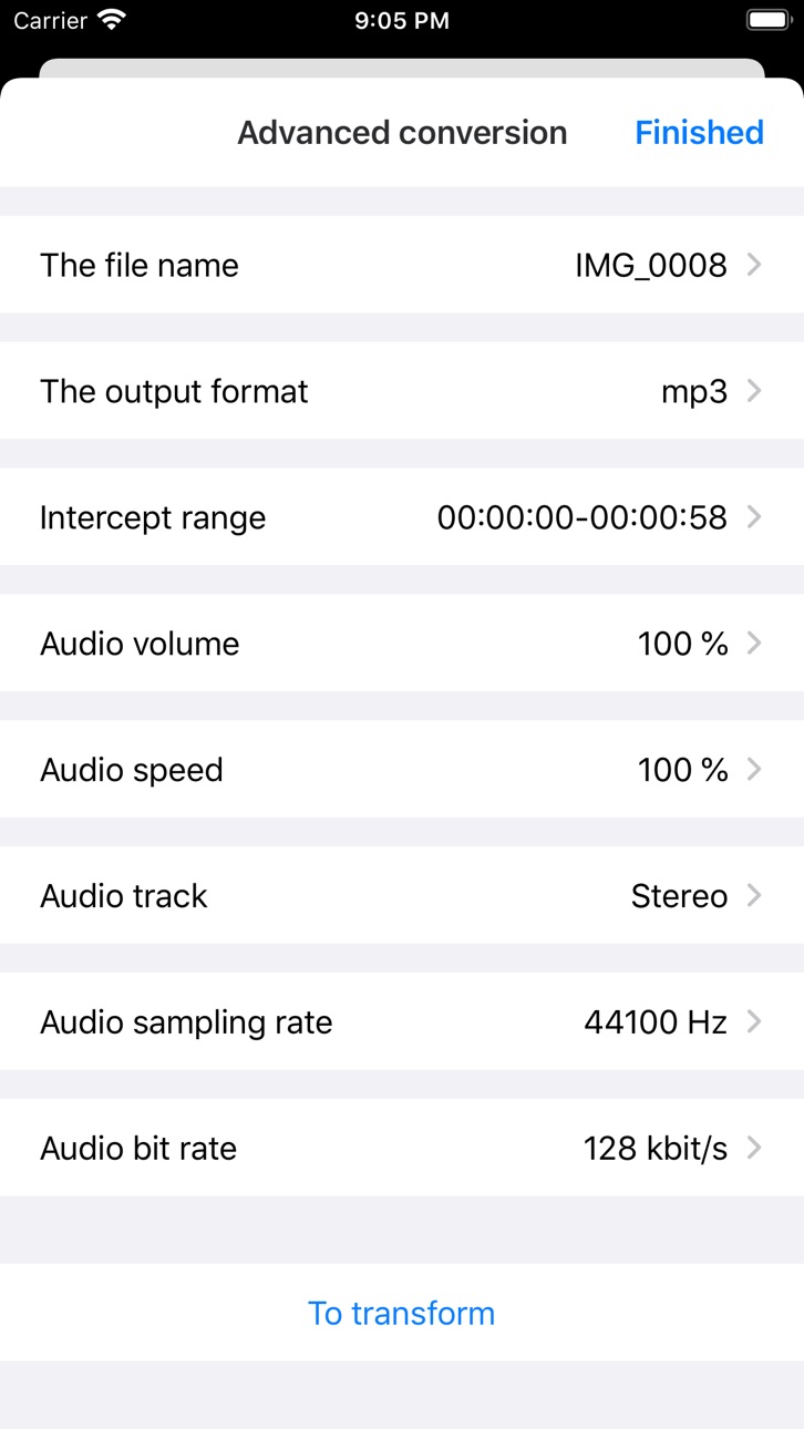 iPhone screenshot