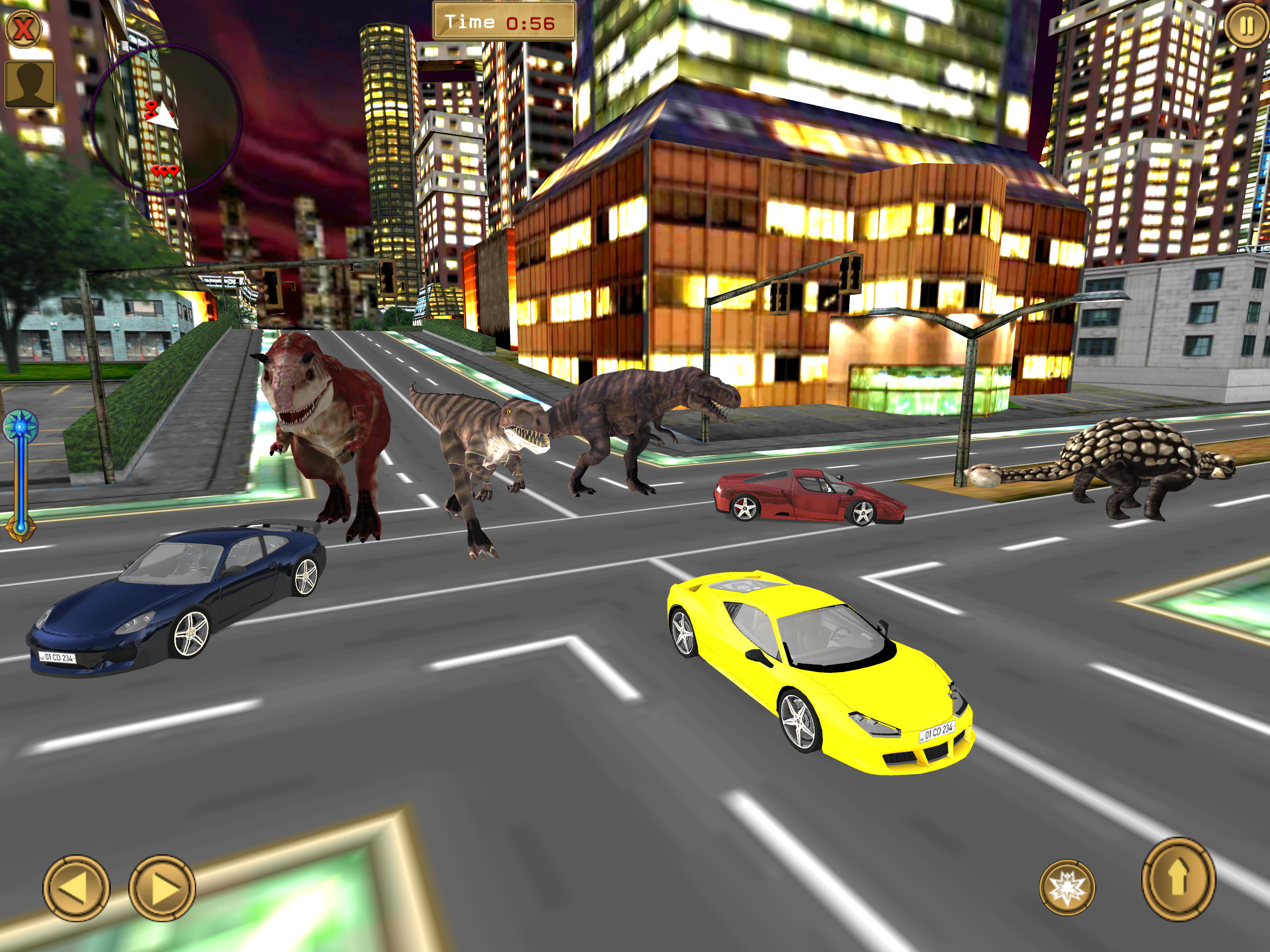 Dinosaur Car Parking Simulator