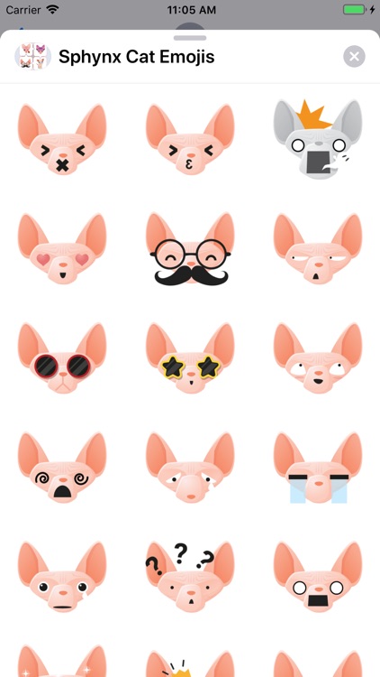 Sphynx Cat Emojis screenshot-4