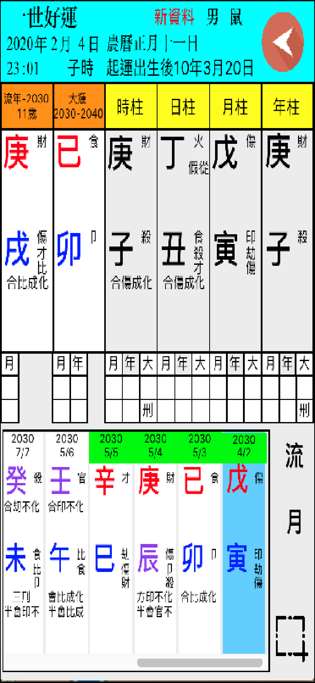 八字合化