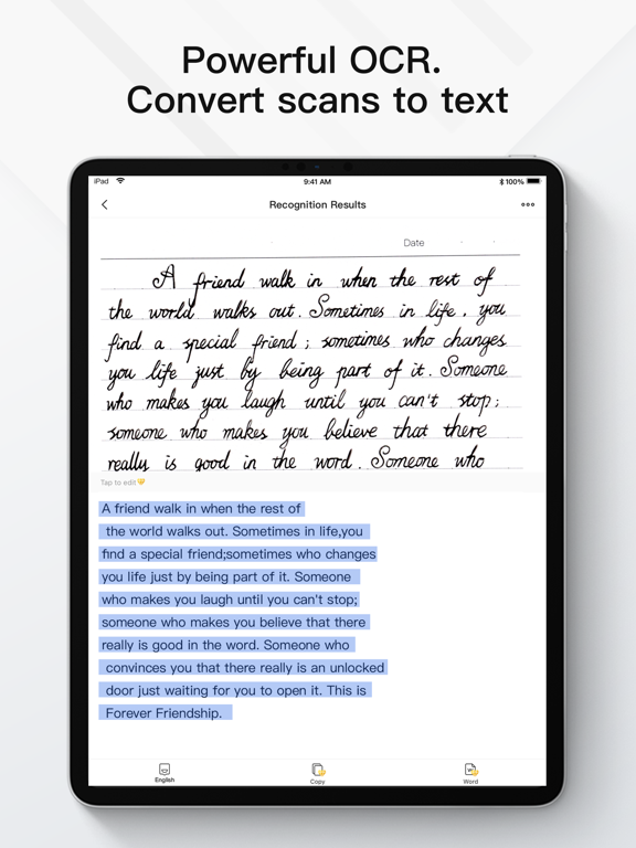 Elfinbook - Scanner & OCR iPad screenshot 3 - Productivity app