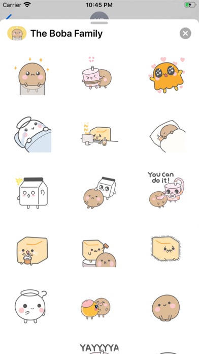 Boba Family iMessage Stickers screenshot 2