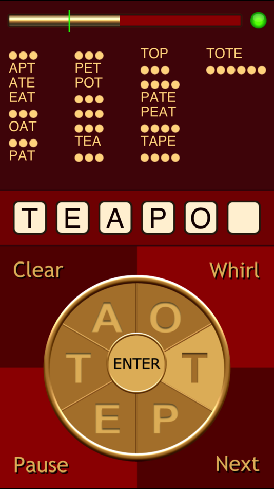 #2. Whirly Word (iOS) 由: Mighty Mighty Good Games