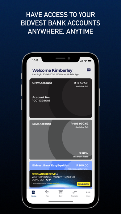 Bidvest Bank Screenshot