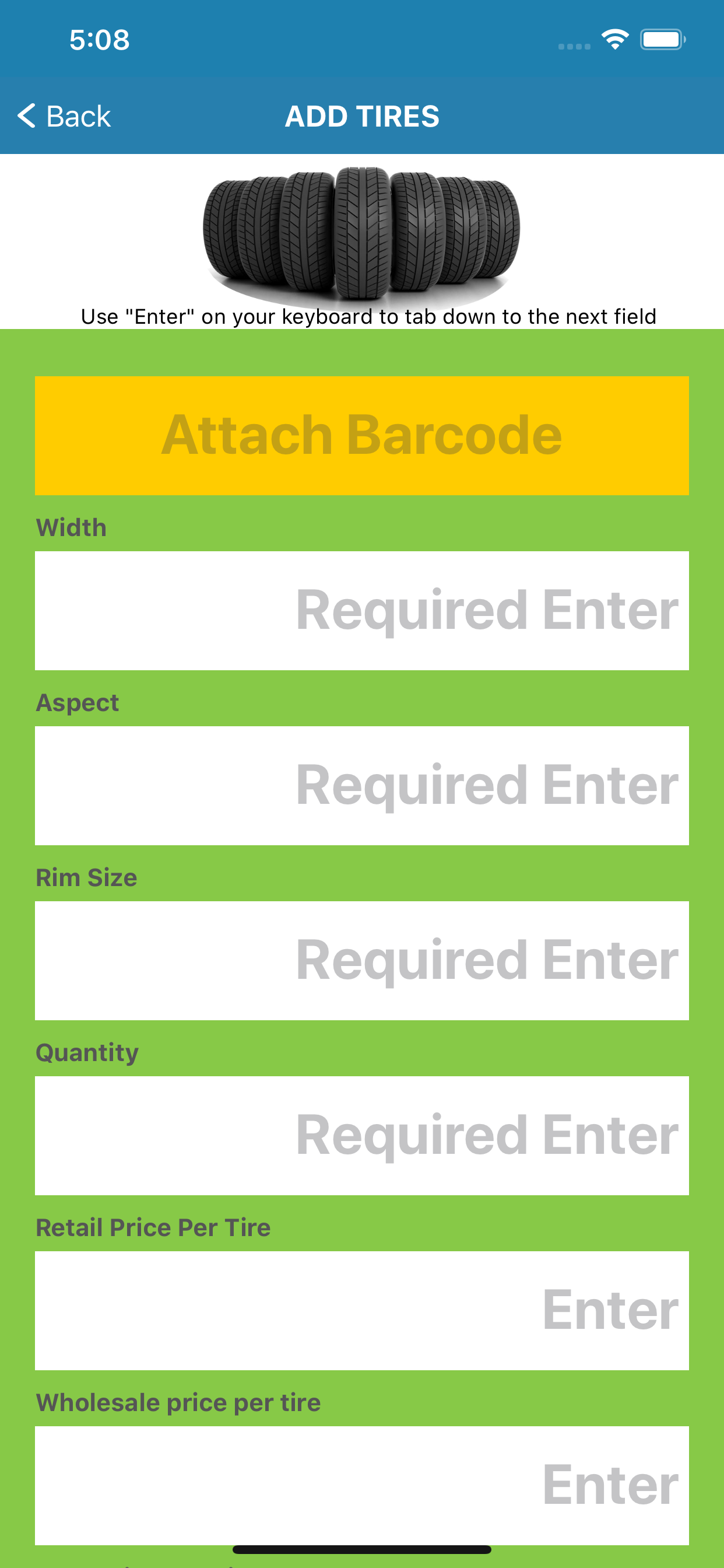 Tire Inventory Solution screenshot 3