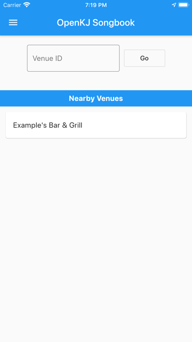 OpenKJ Songbook iPhone screenshot 1 - Entertainment app