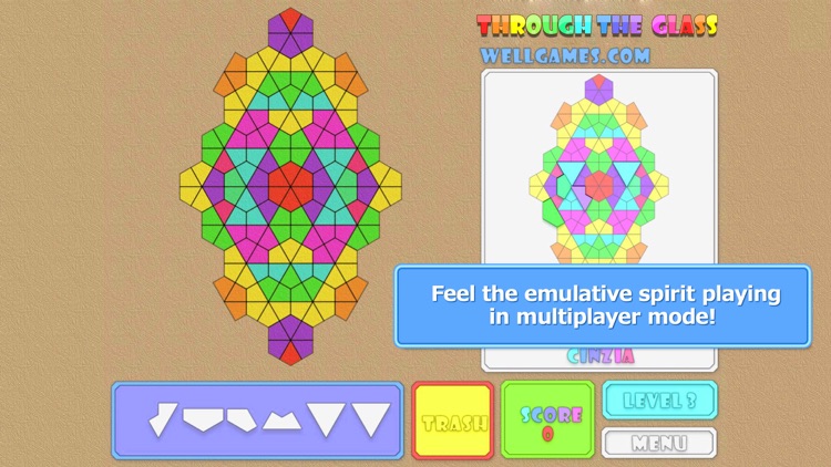 Through the Glass: Mosaic Game