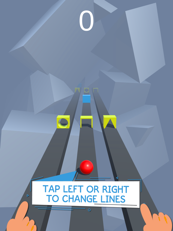 Screenshot #1 for Race Road: Color Ball Star 3D