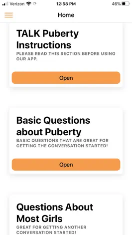 Game screenshot TALK Puberty App apk