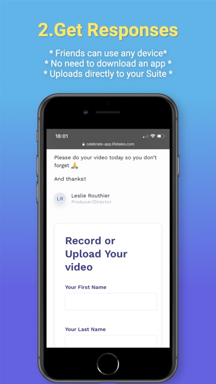 Celebrate: group video gifts