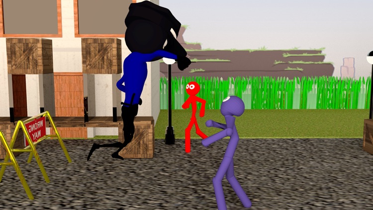 Stickman Police Road Fighting screenshot-4