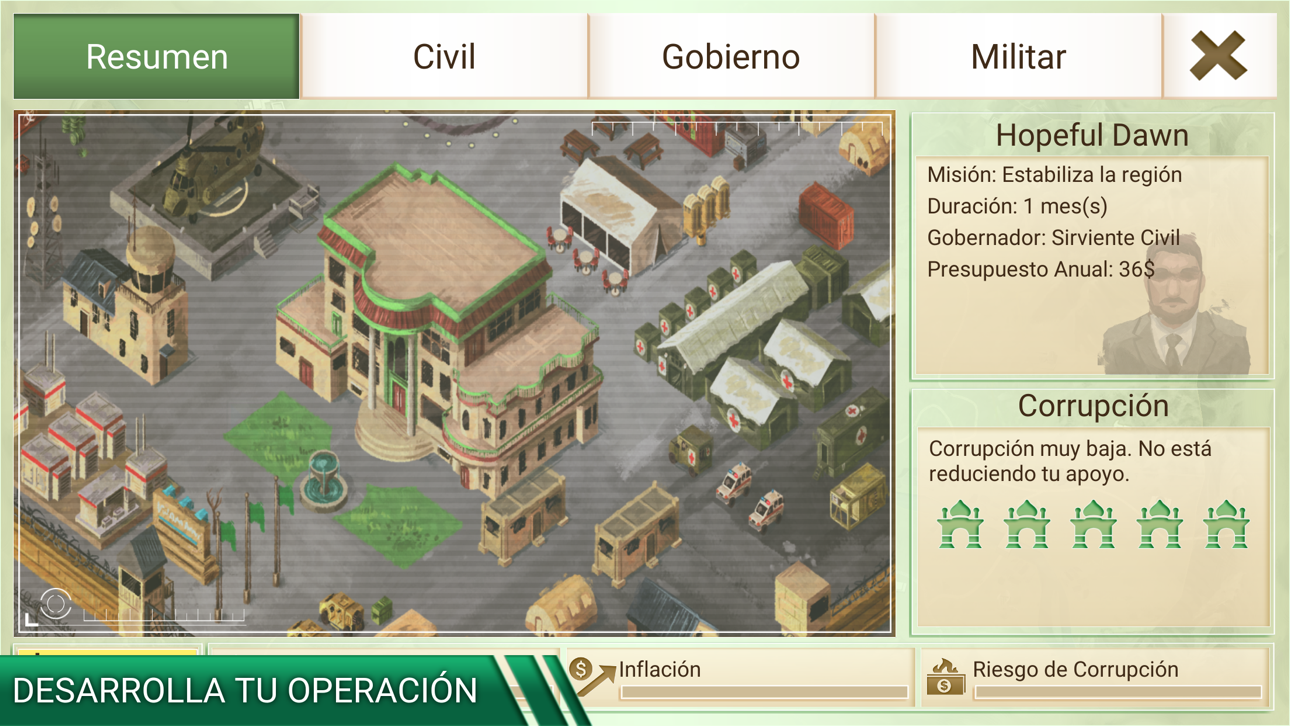 Rebel Inc. iOS Mod IPA screenshot 5 - iOS game interface