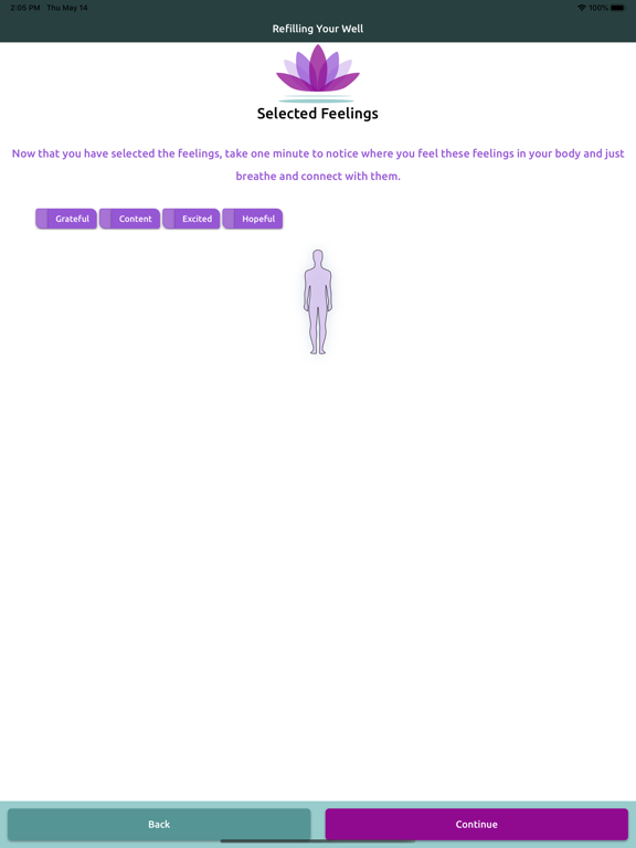 Screenshot #4 pour Refilling Your Well: Self care