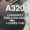 A320 LOADSHEET T&B 180 4z PAX - Amdre Ferreira