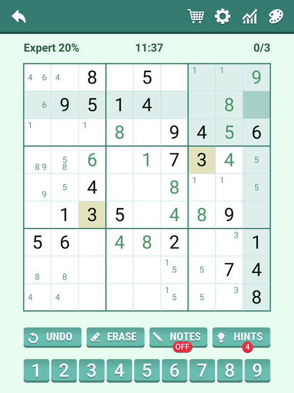 AFK Sudoku iPad screenshot