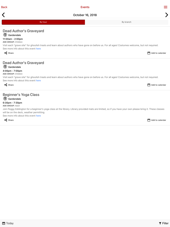 Gardendale Public Library iPad screenshot 5 - Education app