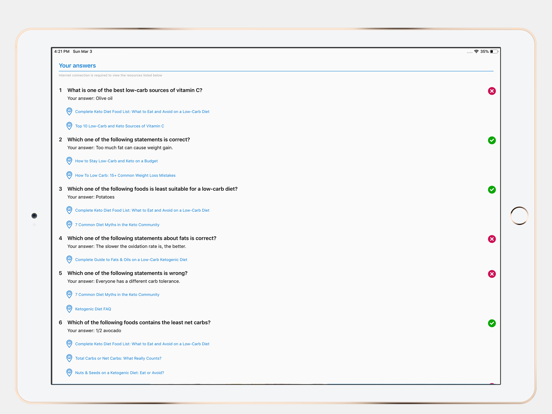 Screenshot #4 for Keto Diet App Quiz