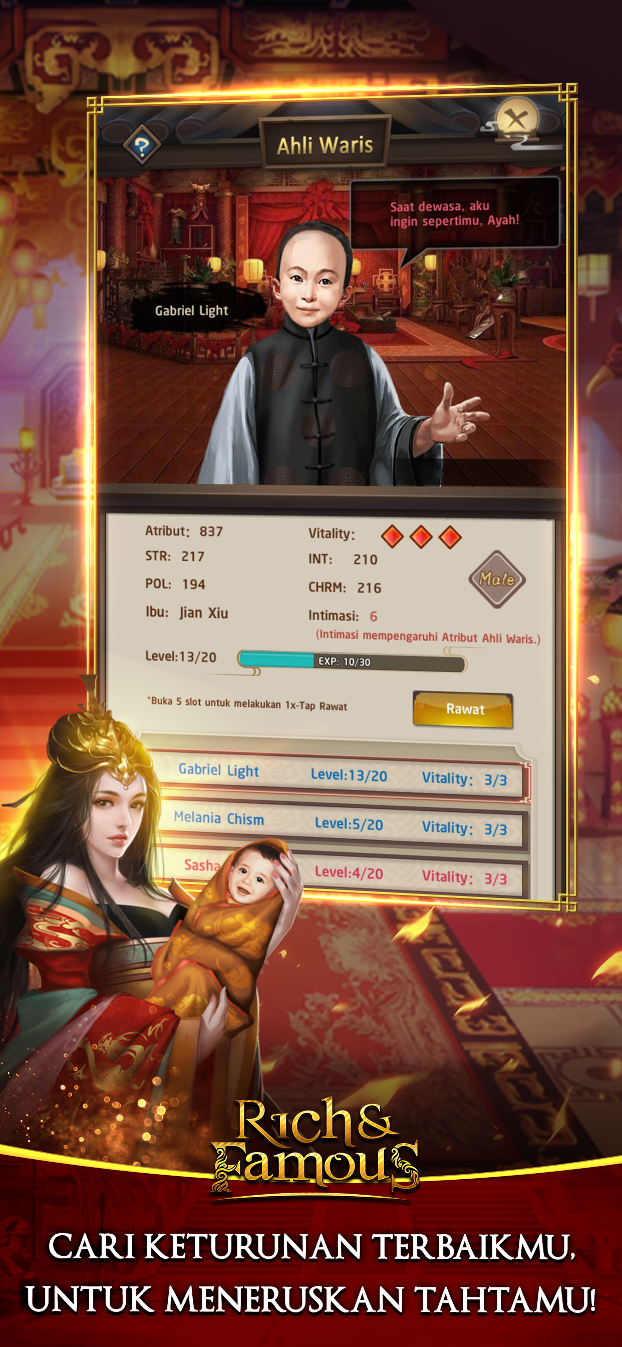 Kaisar Langit: Rich and Famous
