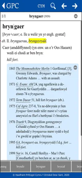 Game screenshot GPC Geiriadur Welsh Dictionary hack