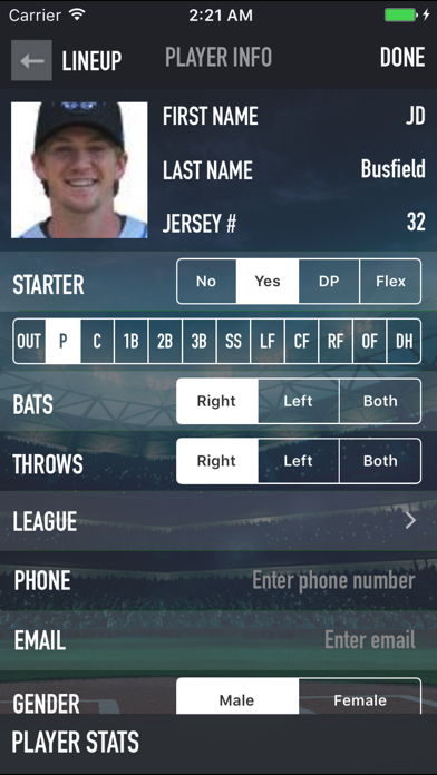 iScore Baseball and Softball Screenshot