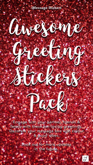 Awesome Greetings Sticker Pack Screenshot