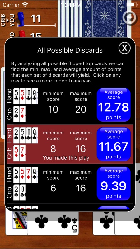 Cribbage Classic screenshot 4