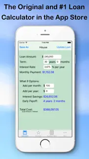 easy loan payoff calculator iphone screenshot 1