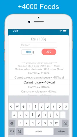 Game screenshot Calories Counter & Calculator apk