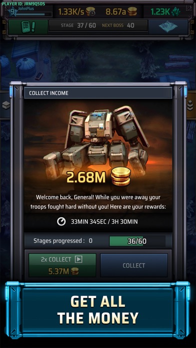 Idle War Hack screenshot 6 - game app interface