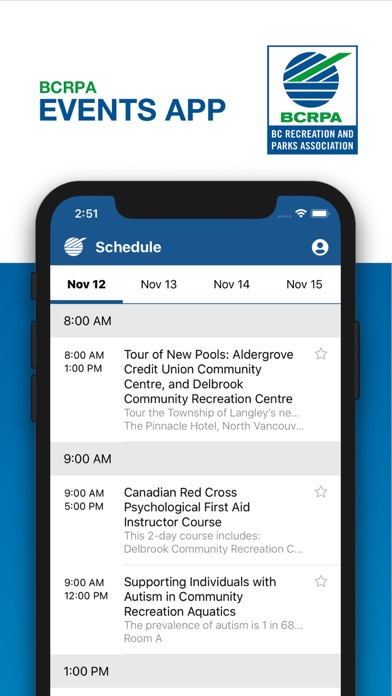 BCRPA Events App screenshot 3