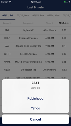 LastMinute - Earnings Calendar screenshot 2