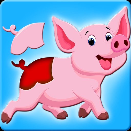 Animals jigsaw puzzle & sounds icon