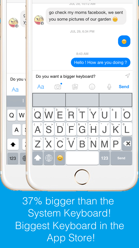 #1. Highlighted Large Keyboard (iOS) By: Huixiu Wu