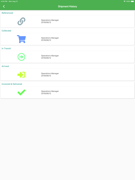EARTH Logistics iPad screenshot 7 - Business app