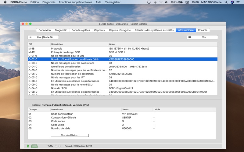 Screenshot #3 pour EOBD Facile - Diagnostic Auto