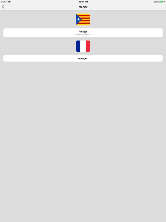 Dictionnaire Catalan-Français iPad screenshot