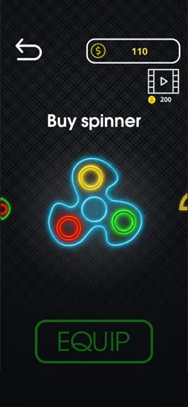 Game screenshot Fidget spinner neon glow apk