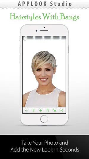 Hairstyle Try On With Bangs screenshot 1