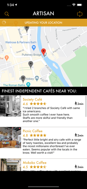 Artisan: Indie Coffee Shops(圖1)-速報App