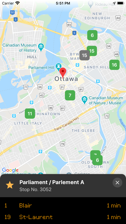 #3. Ottawa Bus Live (iOS) 由: Ryan Ramchandar