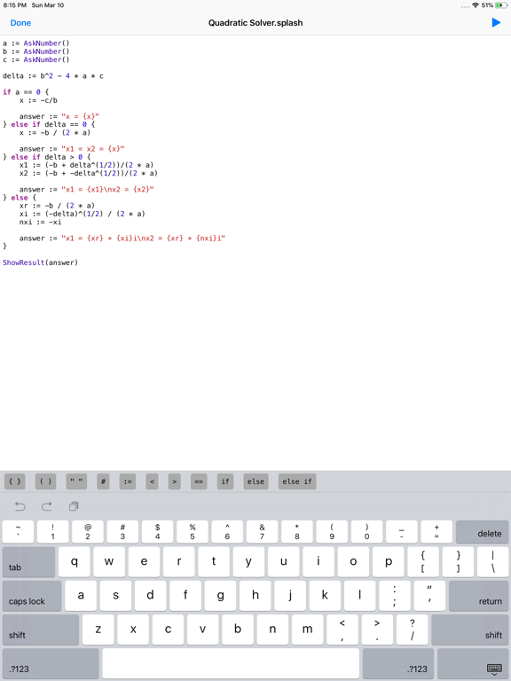 Screenshot #5 pour Splash - Programming Language