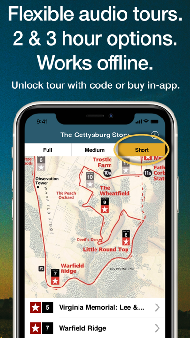 HereStory Gettysburg Auto Tour Screenshot