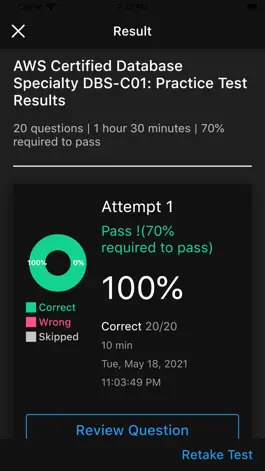 Game screenshot AWS DBS-C01 Certification Exam apk