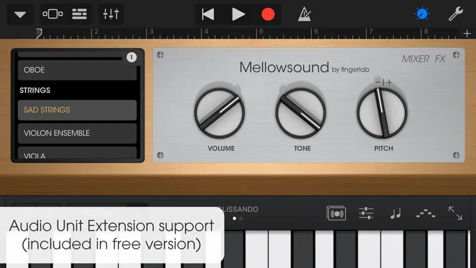Скриншот Mellowsound - Vintage Sampler на iPhone 6